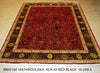 Load image into Gallery viewer, 8.3 x 10.2 Red Quality Silk &amp; Wool Indian Rug 804-158