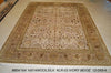 Load image into Gallery viewer, 9.4 x 12 Ivory Quality Silk &amp; Wool Indian Rug 804-164
