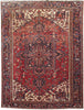 Load image into Gallery viewer, 9.1 x 11.9 Red Persian Heriz Rug 82408