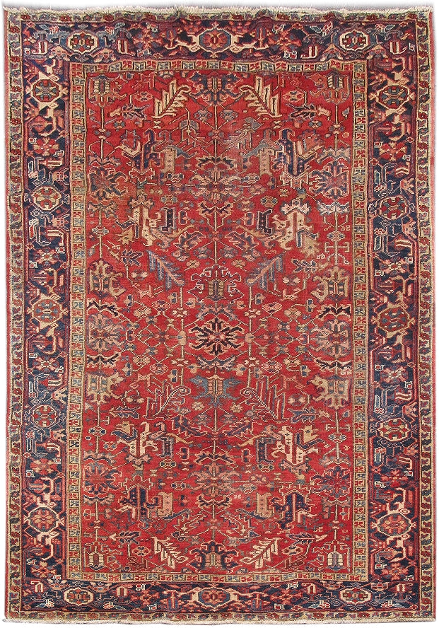 6.10 x 10.10 Red Persian Heriz Rug 82412