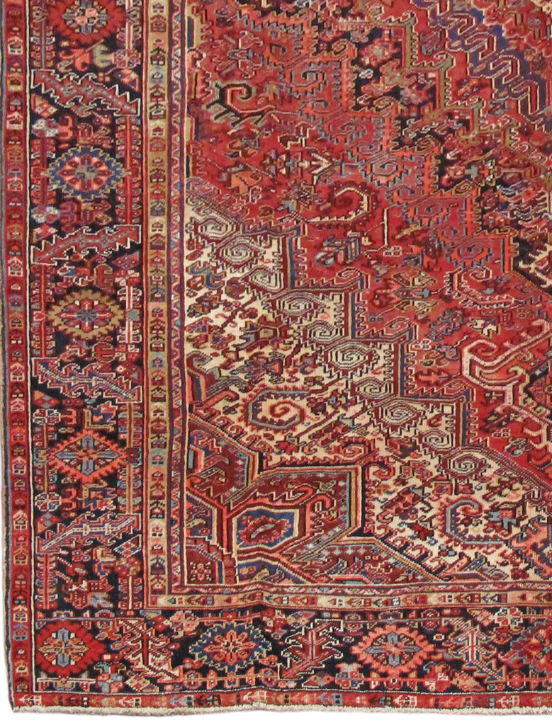 8.4 x 11.7 Red Persian Heriz Rug #PIX-82440