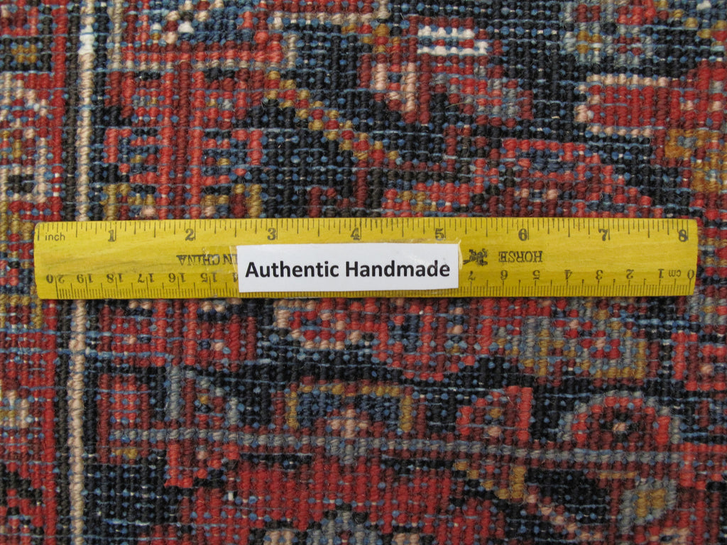 8.4 x 11.7 Red Persian Heriz Rug #PIX-82440