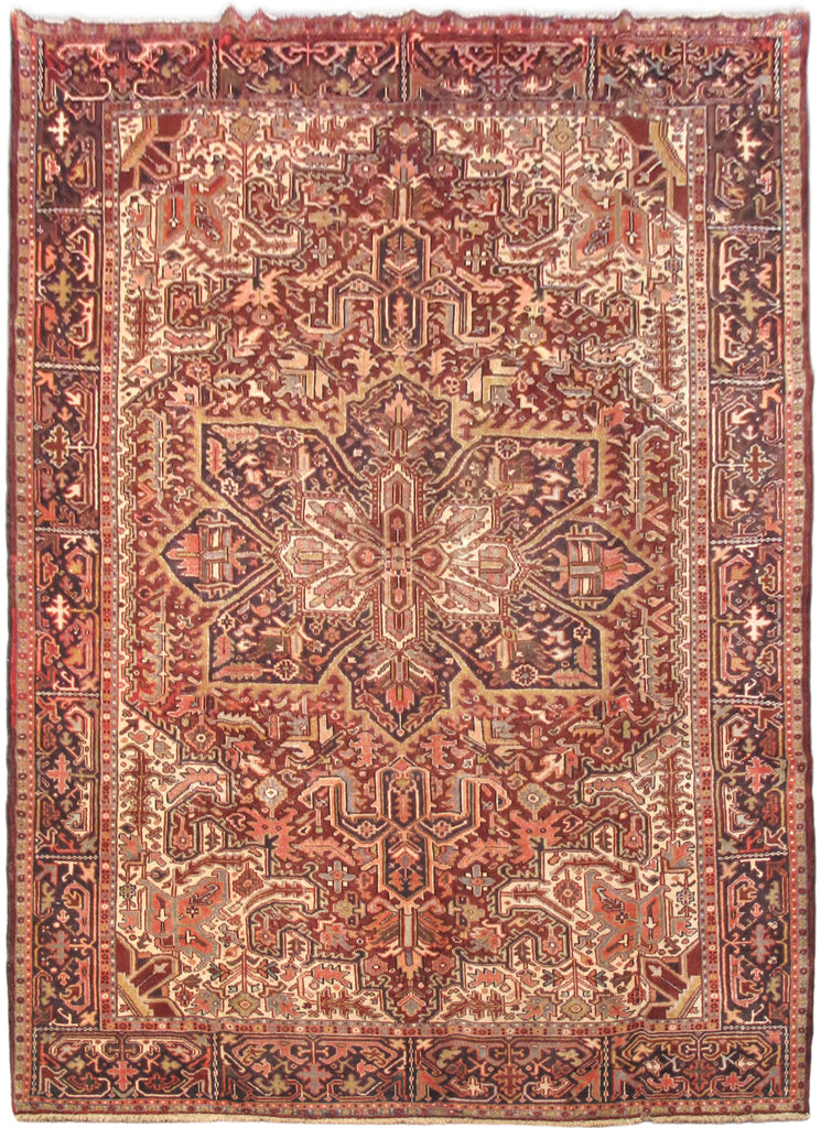 8.6 x 11 Multicolor Persian Heriz Rug 82467