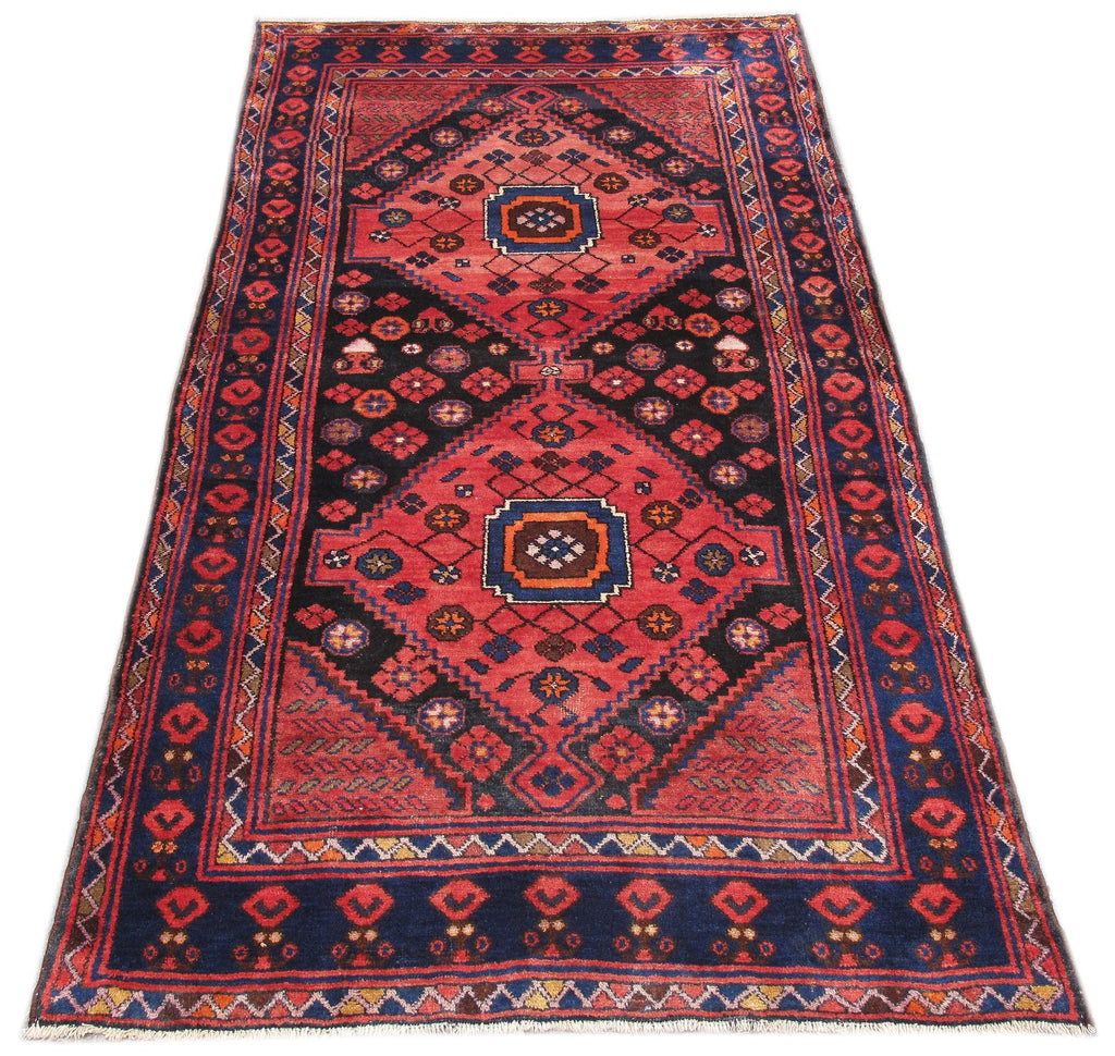4.7 x 8.2 Red Persian Hamadan Rug #PIX-82608