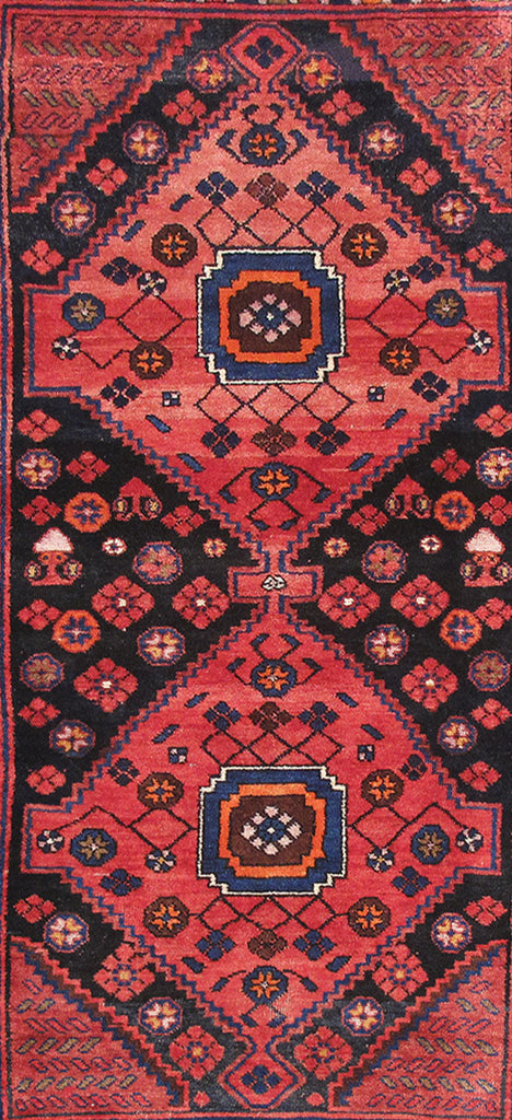 4.7 x 8.2 Red Persian Hamadan Rug #PIX-82608