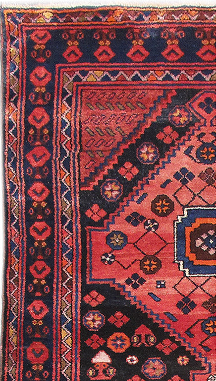 4.7 x 8.2 Red Persian Hamadan Rug #PIX-82608