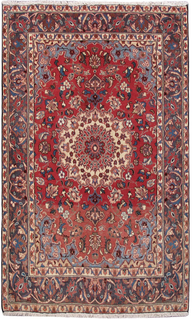 4.10 x 6.8 Red Persian Hamadan Rug 82894