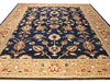 Load image into Gallery viewer, 9.3 x 11.8 Navy Blue Chobi Peshawar Rug #PIX-8479