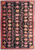 Load image into Gallery viewer, 5 x 9.5 Black Russian Kazak Rug 8876