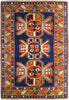 Load image into Gallery viewer, 4.7 x 7.6 Navy Blue Russian Kazak Rug 8884