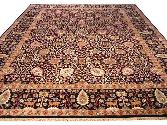 9.1 x 12.3 Black Quality Jaipour Rug 9138