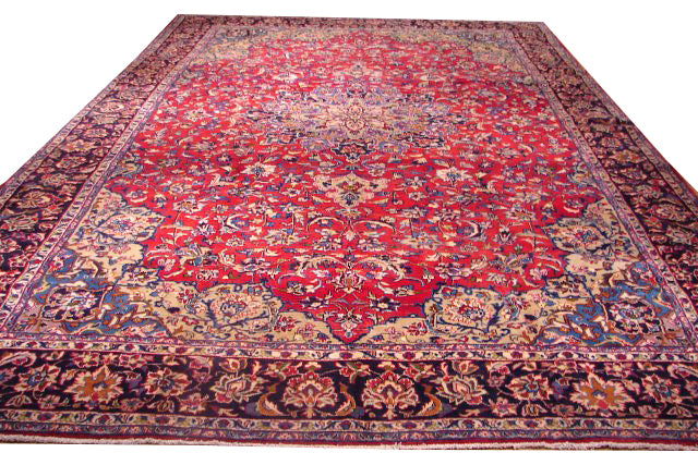 10 x 15.6 Persian Esfahan Najafabad Rug 9367