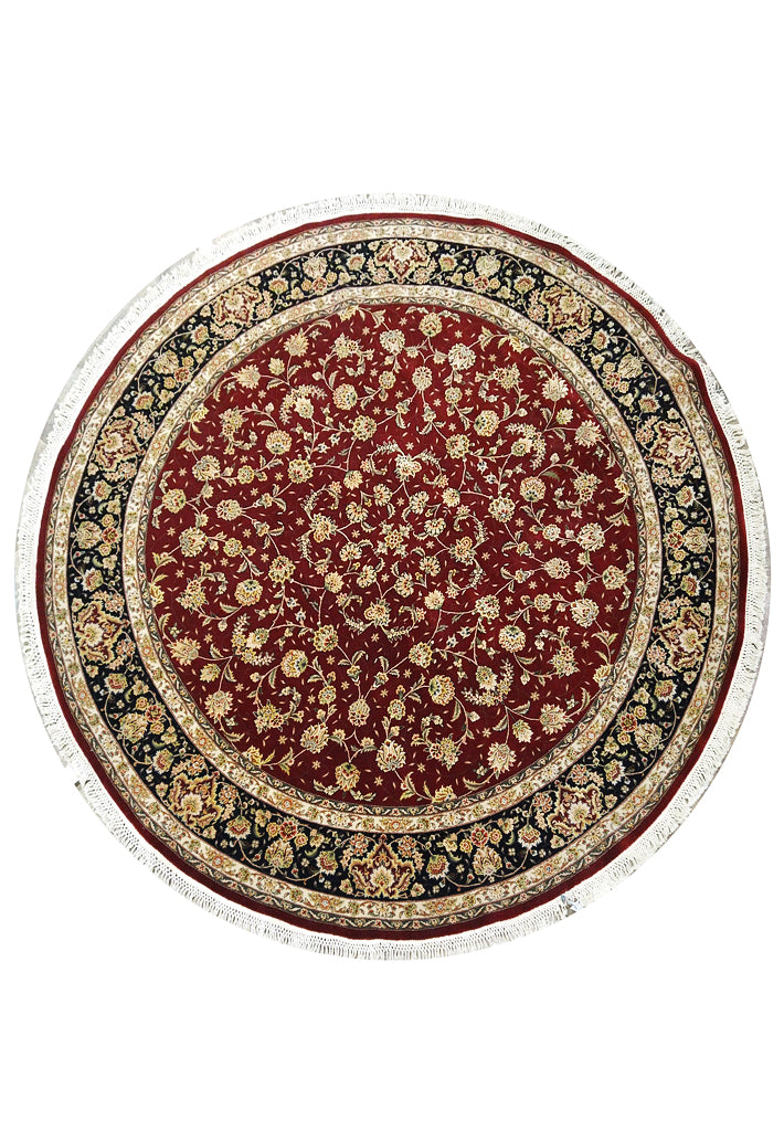 8.2 x 8.1 ROUND Wool and Silk high Quality Hand-knotted Rug #PIX-16646