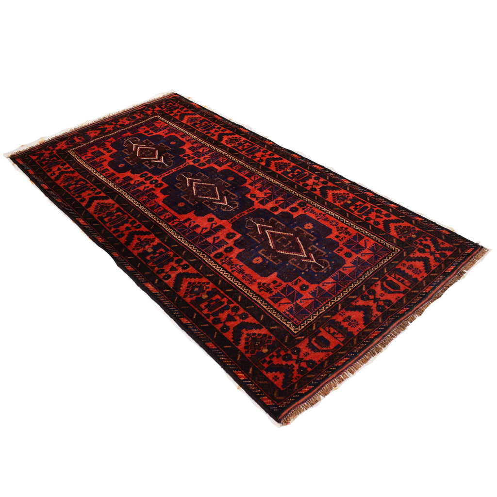 4' x 8' Orange-Red-Quality-Tribal-Baluch-Rug.jpg