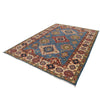 Load image into Gallery viewer, 6.6x 9.7 Beautiful Handmade Blue Kazak Rug- Natural Wool Q17