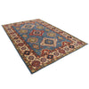 Load image into Gallery viewer, 6.6x 9.7 Beautiful Handmade Blue Kazak Rug- Natural Wool Q17