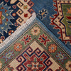 Load image into Gallery viewer, 6.6x 9.7 Beautiful Handmade Blue Kazak Rug- Natural Wool Q17