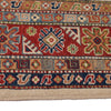 Load image into Gallery viewer, 6.7 x 9.10 Beautiful Handmade Ivory Kazak Rug- Natural Wool Q20