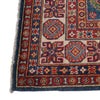 Load image into Gallery viewer, 4.10 x 6.6 Beautiful Handmade Blue super Kazak Rug- Natural Wool Q26