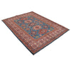 Load image into Gallery viewer, 4.10 x 6.6 Beautiful Handmade Blue super Kazak Rug- Natural Wool Q26