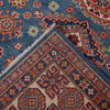 Load image into Gallery viewer, 4.10 x 6.6 Beautiful Handmade Blue super Kazak Rug- Natural Wool Q26