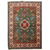 Load image into Gallery viewer, 4.9 x 6.5 Beautiful Handmade Sage Green Kazak Rug- Natural Wool Q30