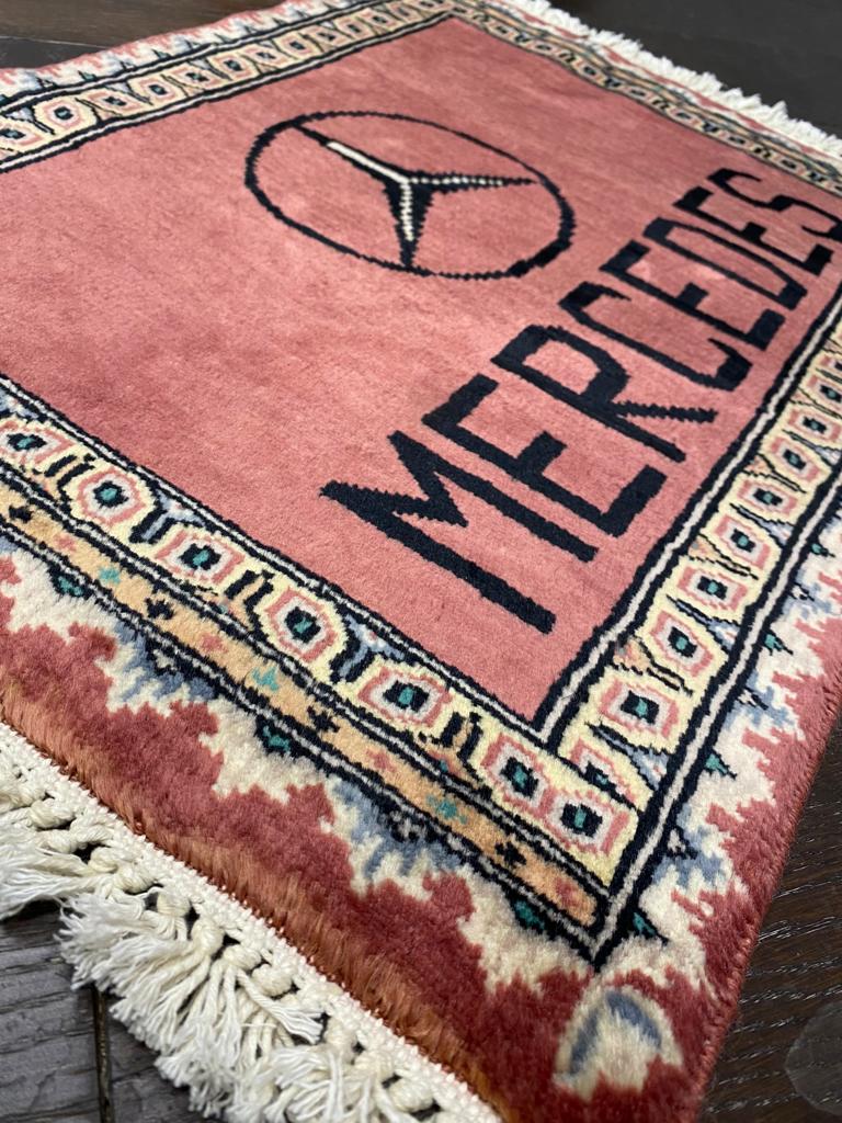 2 x 2 Handmade Mercedes Benz Small Rug 16273 www.bestrugplace Bestrugplace