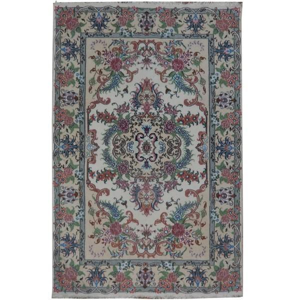 4x6 Authentic Handmade Wool & Silk Persian Rug - Iran - bestrugplace