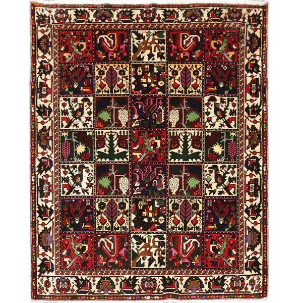 Luxurious 5x7 Authentic Hand-knotted Persian Bakhtiari Rug - Iran - bestrugplace
