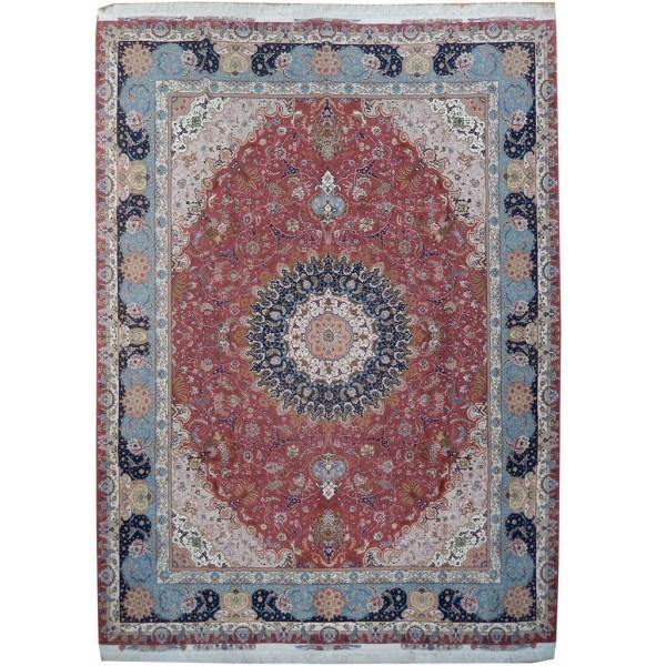 10x13 Authentic Handmade Signed Wool & Silk Persian Tabriz Rug - Iran - bestrugplace