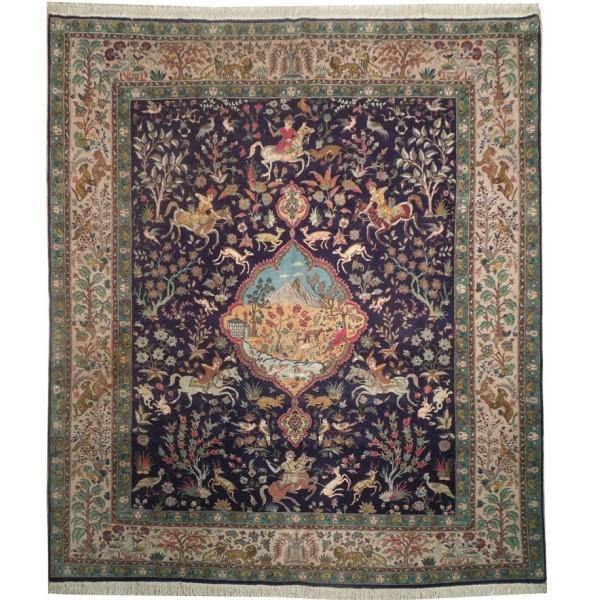 8x10 Authentic Handmade Wool&Silk Signed Tabriz Fine Persian Rug - Iran - bestrugplace