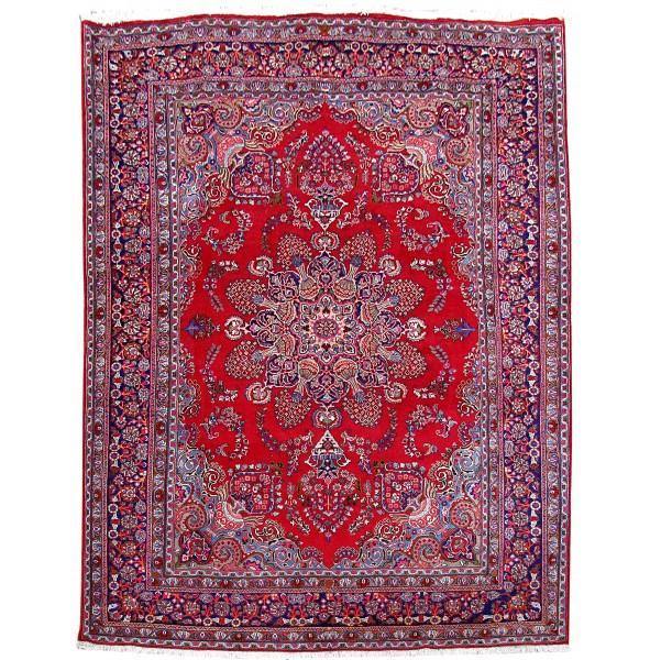 9.7x12.4 Authentic Hand Knotted Persian Wool & Silk Nain Rug - Iran - bestrugplace