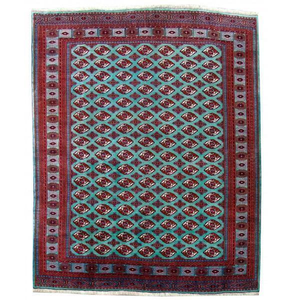 9.8x12.3Authentic Hand Knotted Persian Turkoman Rug - Iran - bestrugplace