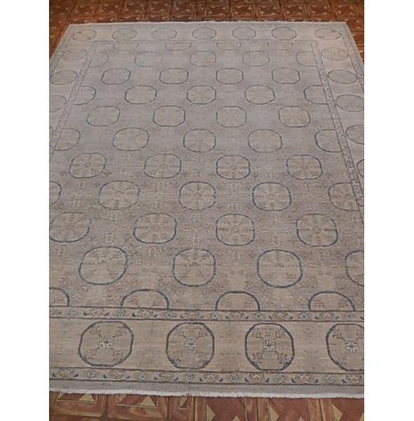 Radiant 8x9 Authentic Hand Knotted Vegetable Dyed Fine Chobi Peshawar Rug - Pakistan - bestrugplace