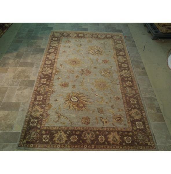 6x9 Vegetable Dyed Chobi Rug - India - bestrugplace