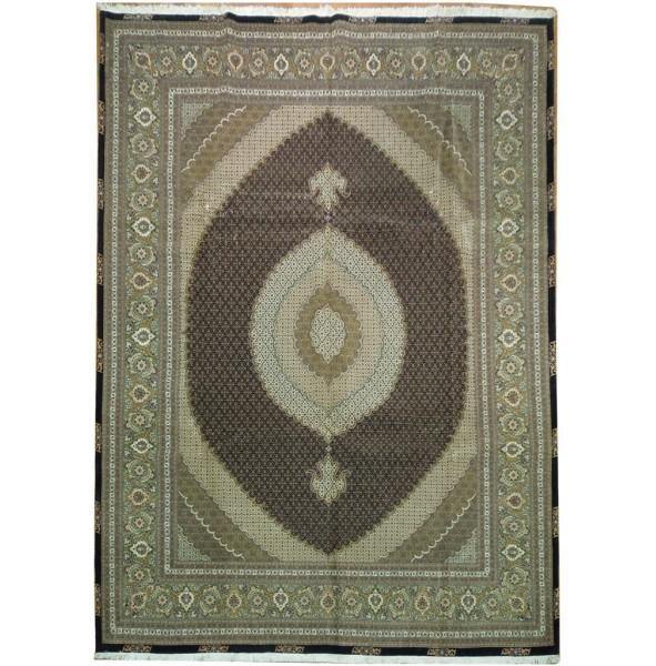 10x13 Authentic Handmade Persian Wool & Silk Tabriz Rug - Iran - bestrugplace