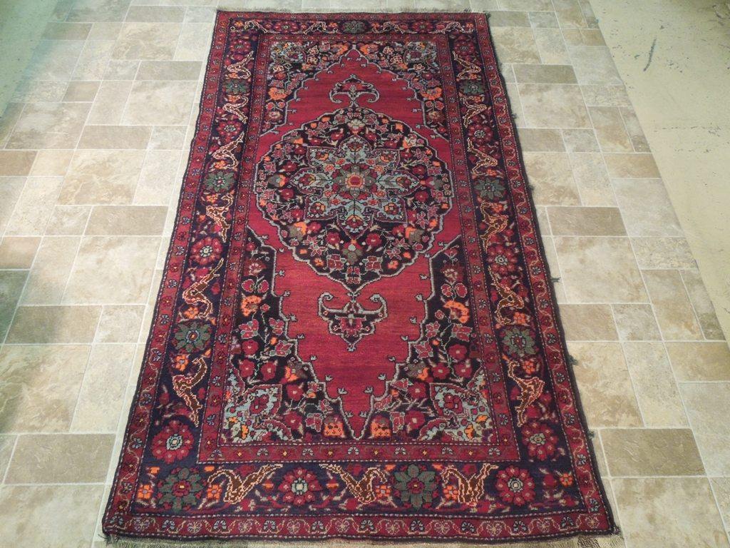 Radiant 5x9 Authentic Hand Knotted Semi-Antique Russian Kazak Runner - Caucasian Region - bestrugplace