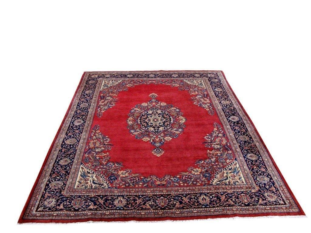 8x10 Authentic Hand Knotted Persian Sarouk Rug - Iran - bestrugplace