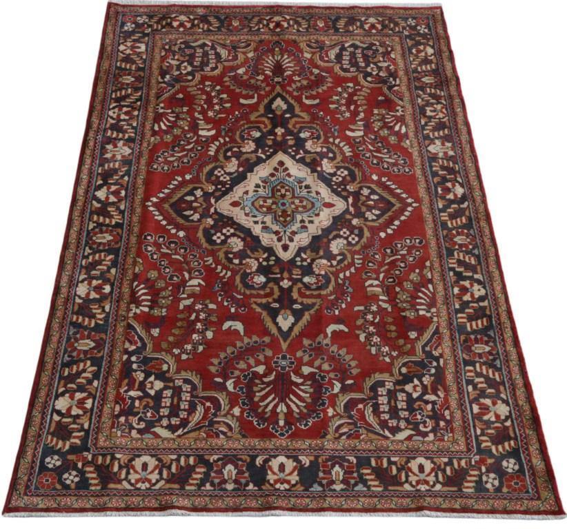 7x11 Authentic Hand-knotted Persian Hamadan Rug - Iran - bestrugplace