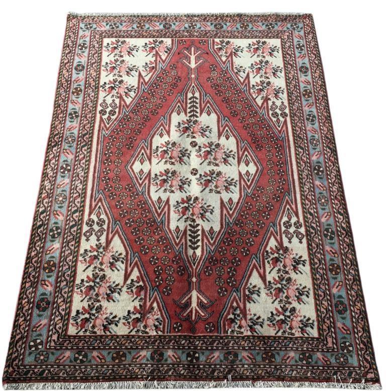 5x6 Authentic Hand-knotted Persian Hamadan Rug - Iran - bestrugplace