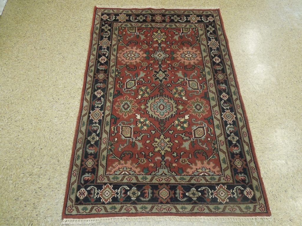 4 x 6 Fire Orange Mahal Rug 23788