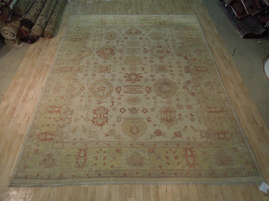 9.2 x 12 Beige Vegetable Dyed Chobi Rug 72506