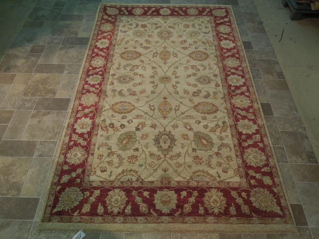 6x9 Vegetable Dyed Chobi Rug - India - bestrugplace