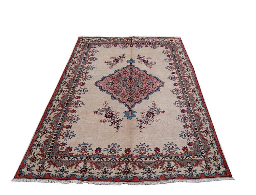 7x11 Authentic Hand Knotted Persian Tabriz Rug - Iran - bestrugplace