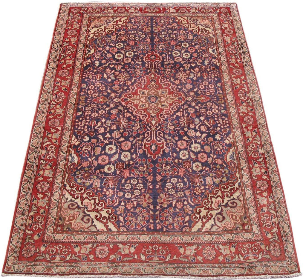 Luxurious 5x7 Authentic Hand-knotted Persian Hamadan Rug - Iran - bestrugplace