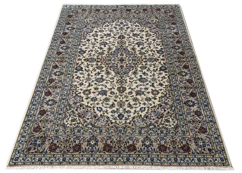 7x10 Authentic Hand-knotted Persian Signed Kashan Rug - Iran - bestrugplace