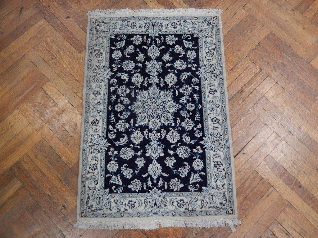 3x4 Authentic Handmade Wool&Silk Persian Nain Rug - Iran - bestrugplace