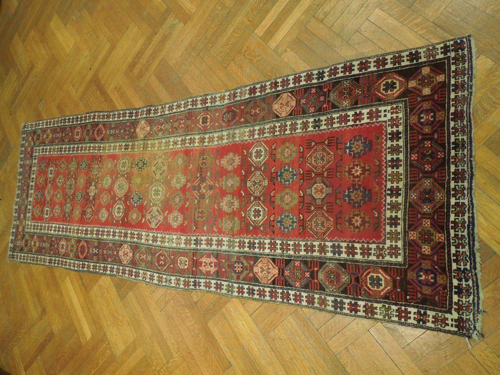 3x11 Authentic Hand Knotted Semi-Antique Persian Hamadan Runner - Iran - bestrugplace