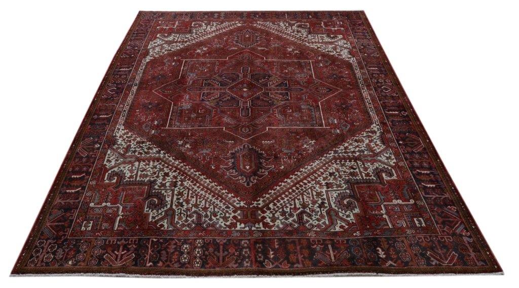 10x12 Authentic Hand-knotted Persian Heriz Rug - Iran - bestrugplace