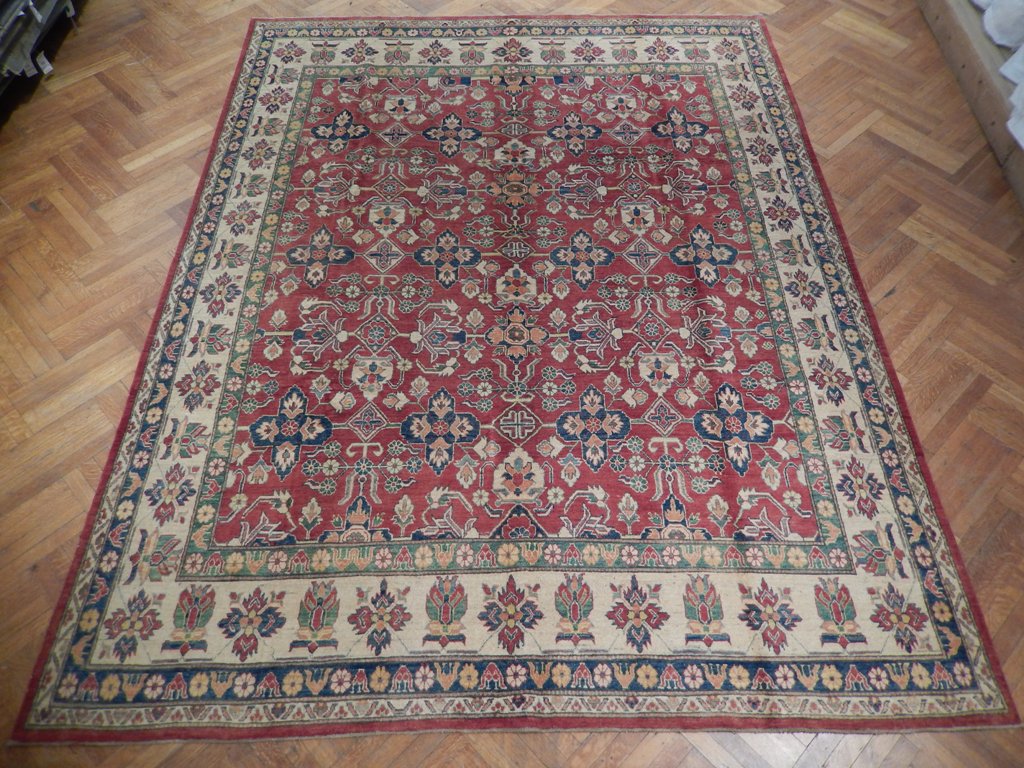 9.6 x 12 Kazak Handmade Afghanistan Rug 22394